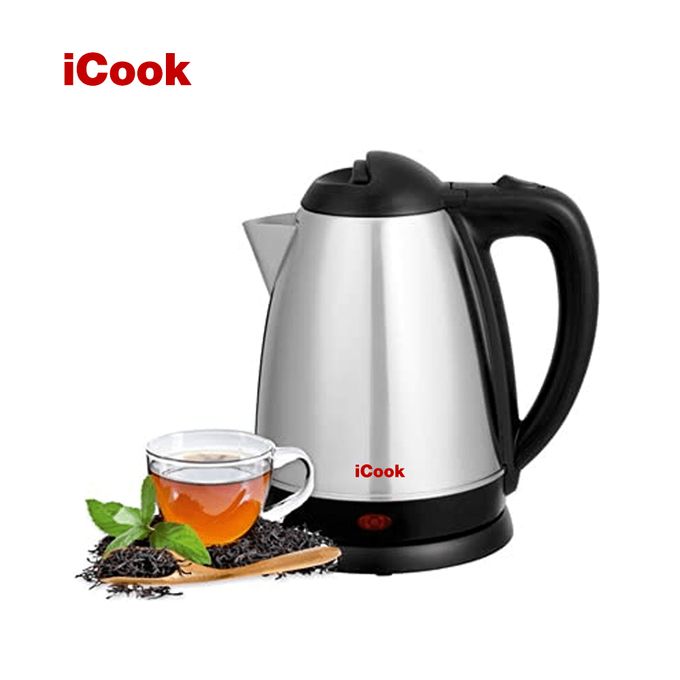 icook iC701 Electric Kettle - 1.8L - Silver|Black