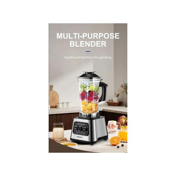 Sokany Heavy duty 6000W High Power Mixer, Multi Purpose Professional Blenders for Kitchen - Image 4