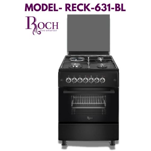 Roch RECK-631BL, 60x60CM 3 Gas Burners + 1 Hotplate Cooker