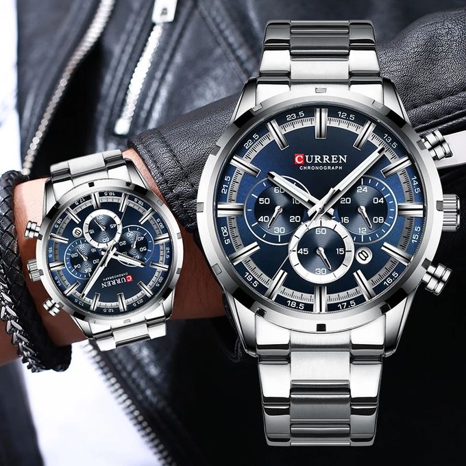 Curren Men's Functional Chronograph Wrist Watch - Image 2