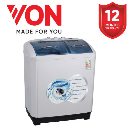 VON HPTT10|VALW-10MLW, Twin Tub Washing Machine - 10Kg