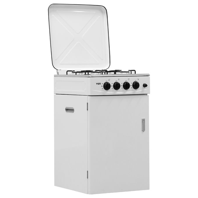 VON VAC5C040CY 4 Gas Table-top Cooker With Cylinder Compartment