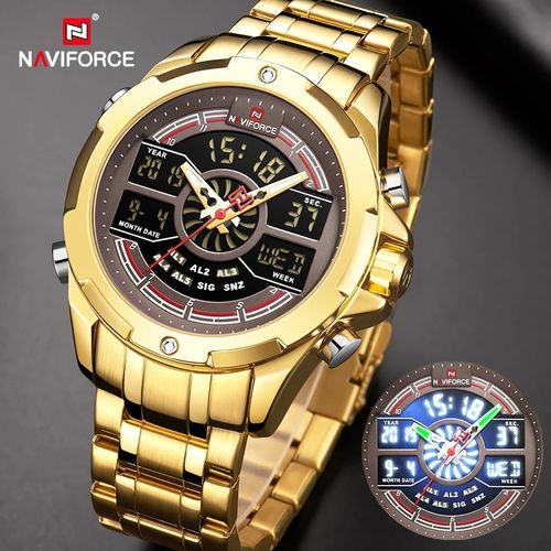 Naviforce Fashion NAVIFORCE LED Watches Men Top Brand Luxury Wristwatch Nf9170
