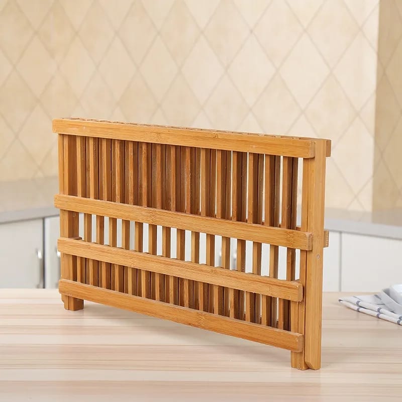 Foldable bamboo dish rack - Image 3