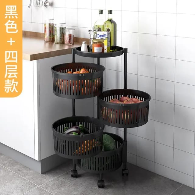 4tier Fruit +Vegetable Corner  Rack