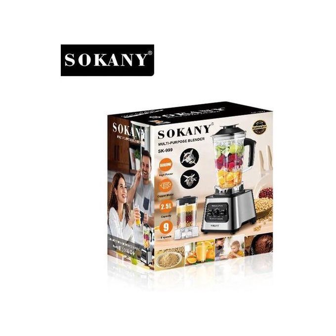 Sokany Heavy duty 6000W High Power Mixer, Multi Purpose Professional Blenders for Kitchen - Image 3