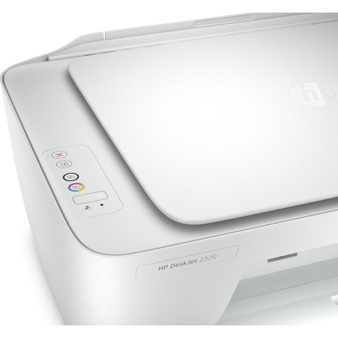 HP DeskJet 2320 All-in-One Printer, Print, Copy, Scan, USB Interface, White (1YR WRTY) - Image 2