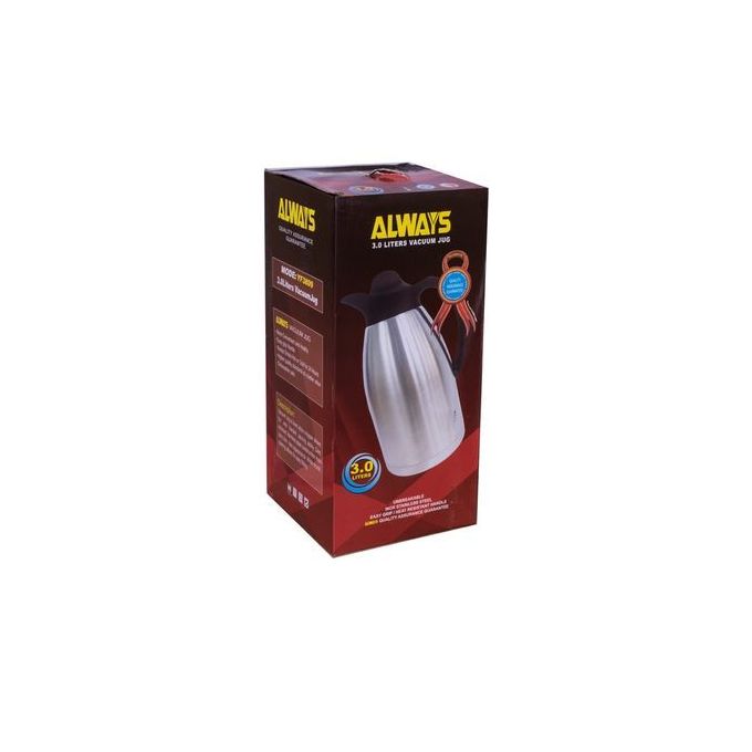 Always 3l Vacuum Thermos Flask - Stainless Steel