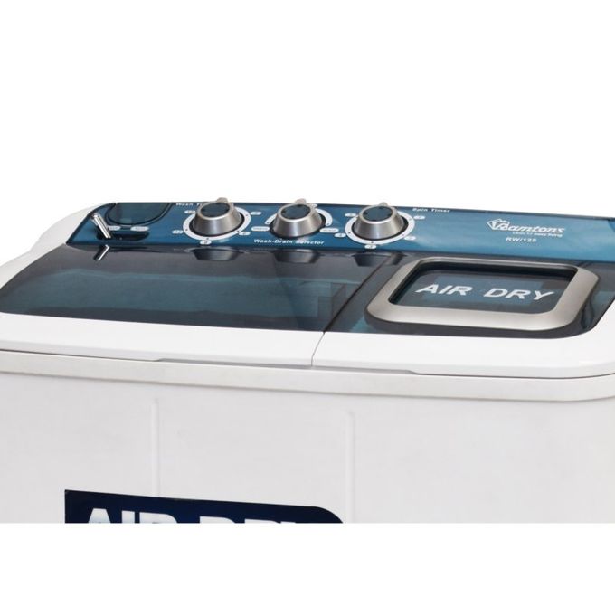 Ramtons RW|125 - Twin Tub Washer - Air Dry - 6Kg - White - Image 2