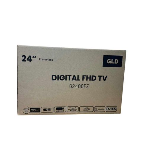 Gld 24" Full HD Digital Frameless LED Television - Black - Image 2
