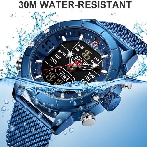 Naviforce Fashion NAVIFORCE LED Watches Men Top Brand Luxury Wristwatch Nf9153s - Image 3