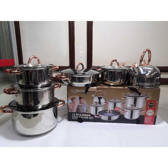 12pc Cookware with Kettle-Yimeitei