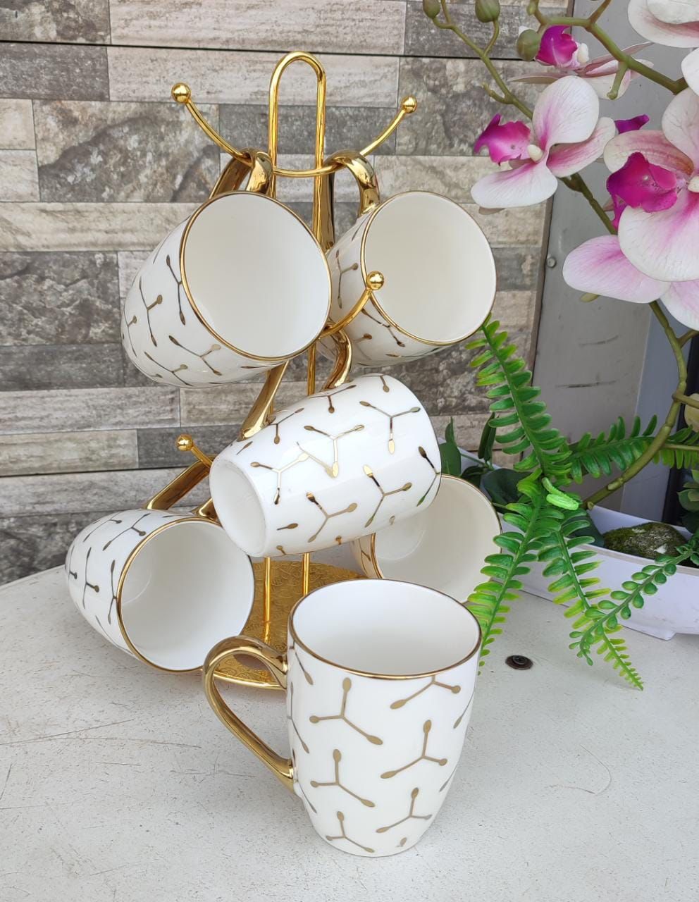 6pcs Golden cups
