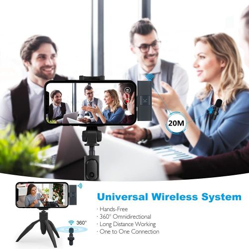 BOMGE Camera Wireless Lapel Iphone Lavalier Microphone - Image 3