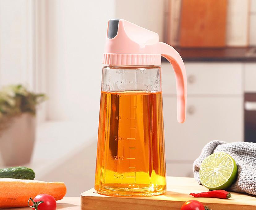 Glass Oil can 630ml - Image 2
