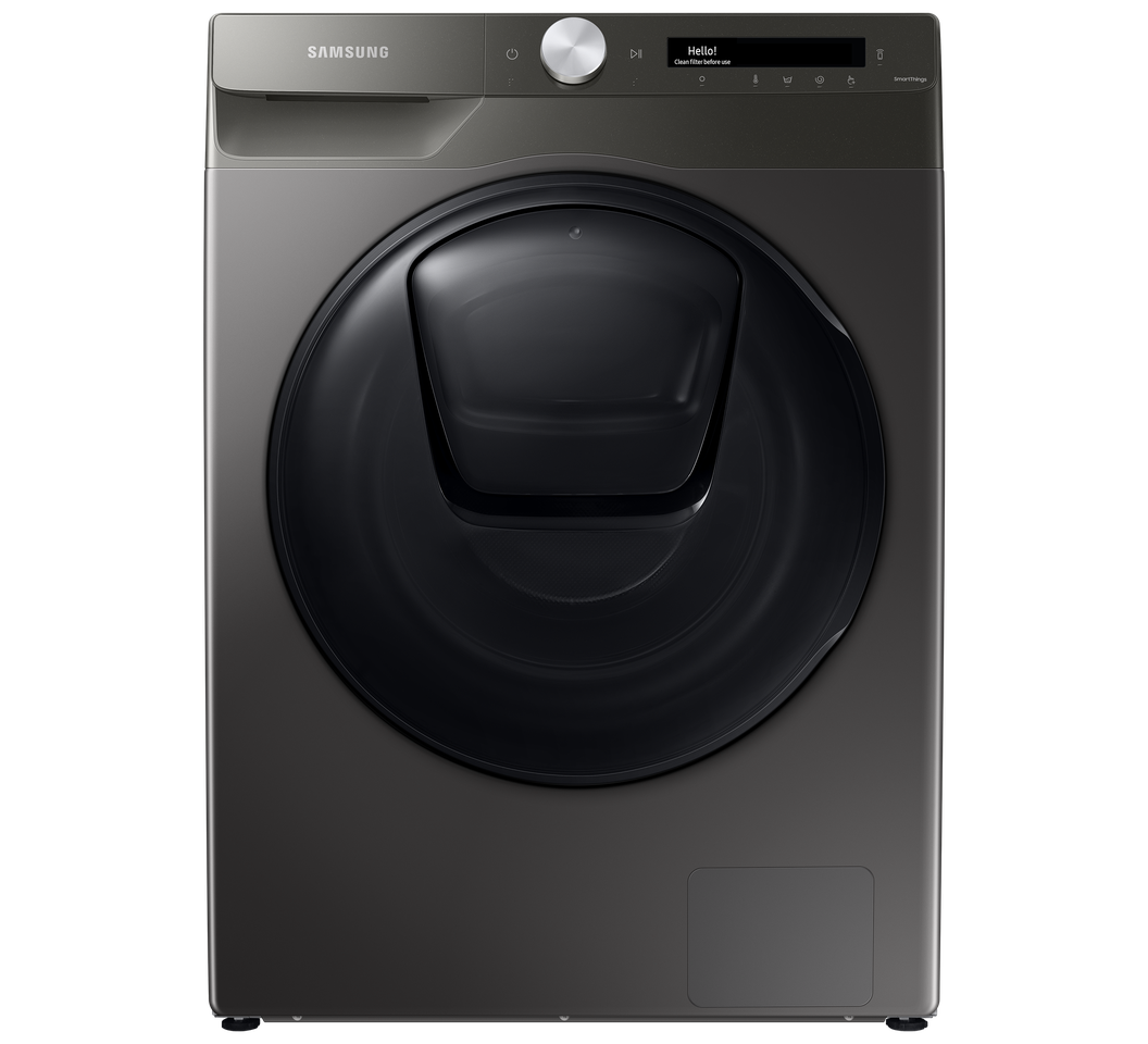 Samsung WD90T554DBN| NQ Front Load Washer Dryer, 9|6 KG - Silver