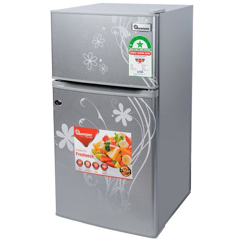 Ramtons RF|222 - 2 Door Fridge - 88 L - Silver Flower