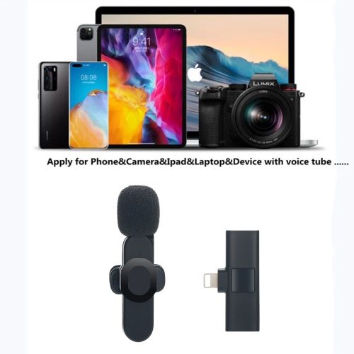 BOMGE Camera Wireless Lapel Iphone Lavalier Microphone - Image 4