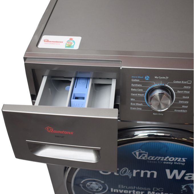 Ramtons RW|147-Front Load 10Kg Washing machine 1400 RPM - Image 3
