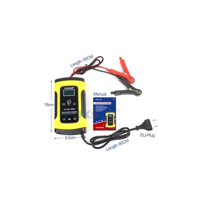 FOXSUR 12V LCD Pulse Repair Battery Charger - Image 2