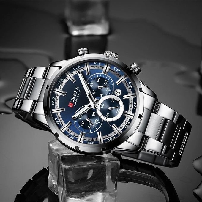 Curren Men's Functional Chronograph Wrist Watch - Image 3