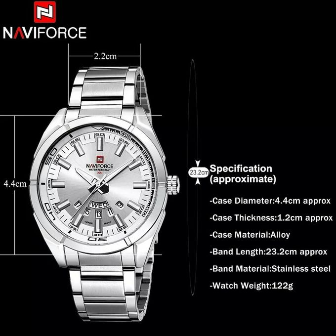 Naviforce Men's Fashion Calendar Wrist Watch - Image 3