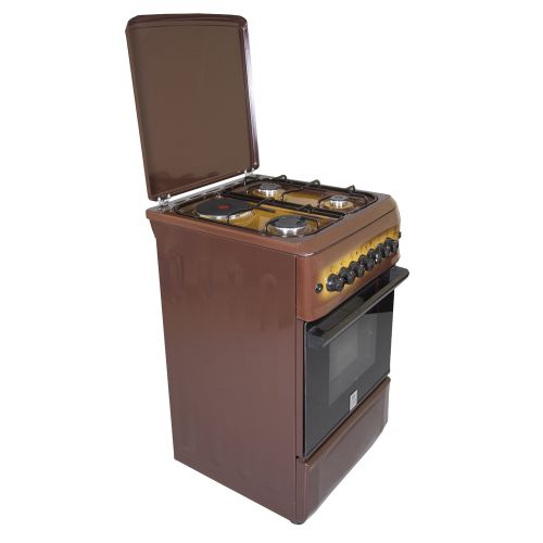 Mika MST55PIAGDB | SD - 4Gas Burners, Gas Oven - Brown + Free Tray - Image 2