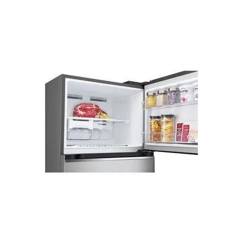 🔥LG No Frost Refrigerator 395 Litres Double Door Refrigerator Top Mounted Freezer Silver - Image 3