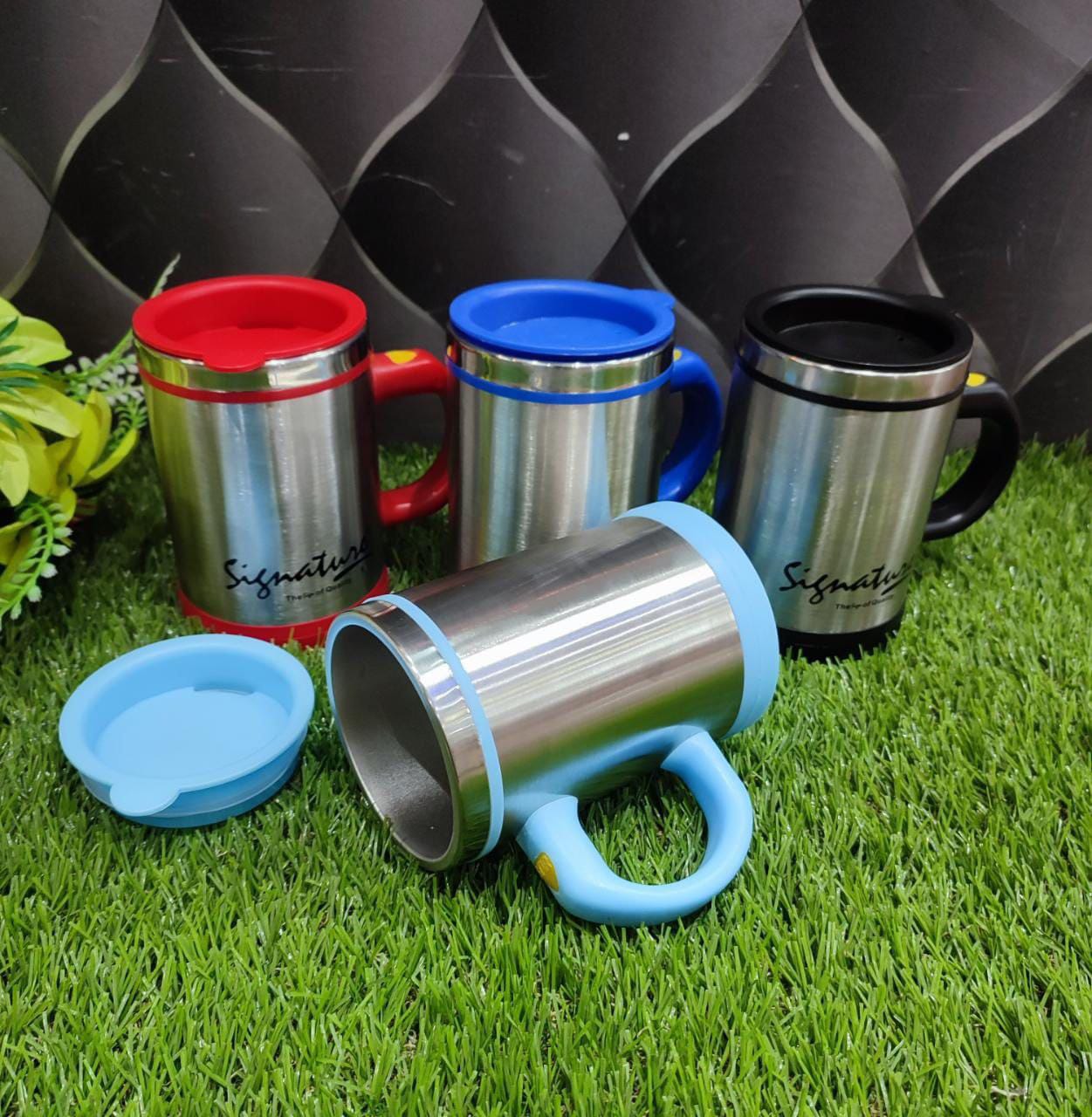 Self stirring mug