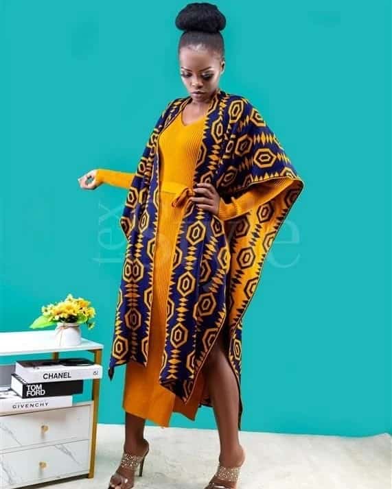 Tribal ponchos woolen
