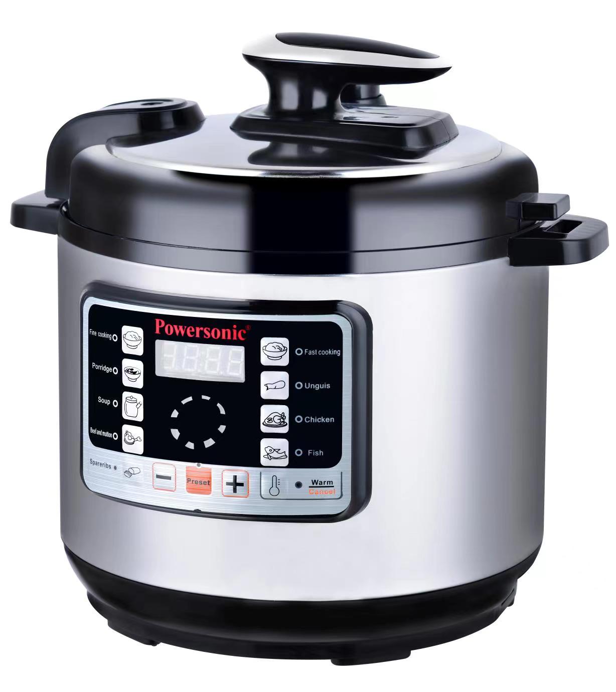 Powersomic electric pressure cooker 6litres