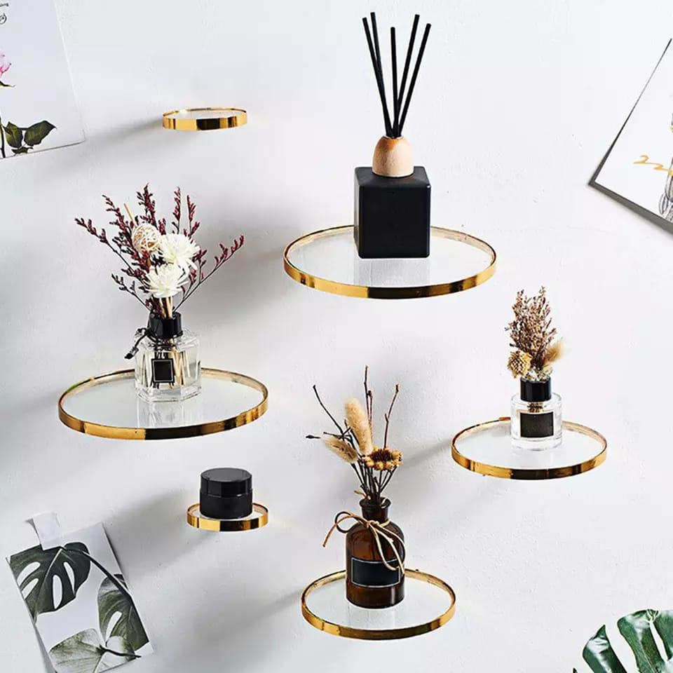 3 set Nordic Style Glass floating shelf