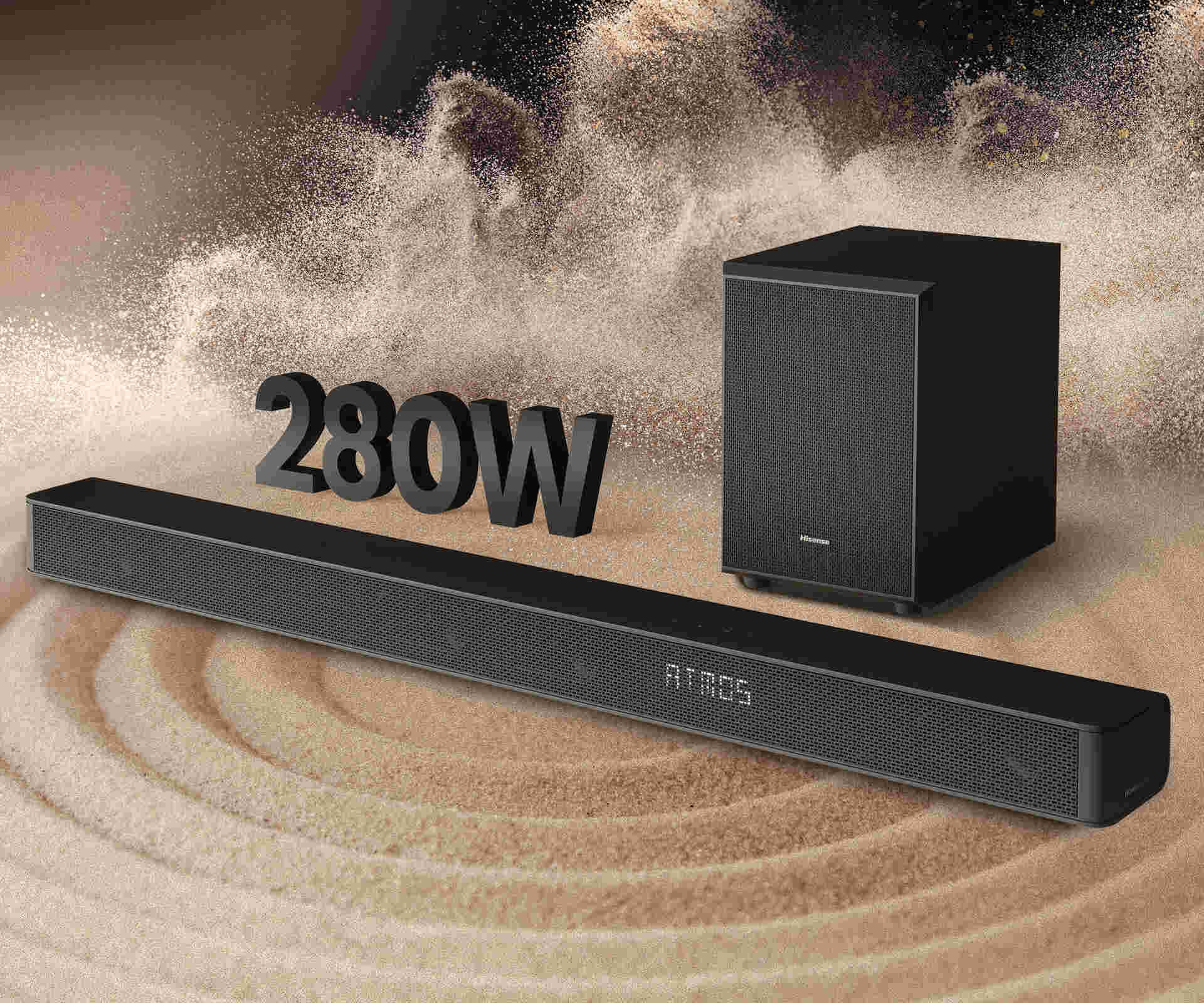 Hisense AX-3100G 3.1ch Dolby Atmos Home Cinema Soundbar - 280W CM - Image 3