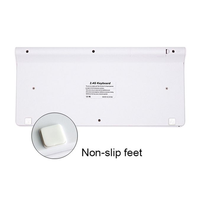 Qwen 2.4G Wireless USB Keyboard Mouse Combo-White - Image 3