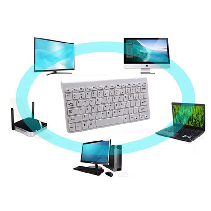 Qwen 2.4G Wireless USB Keyboard Mouse Combo-White - Image 4