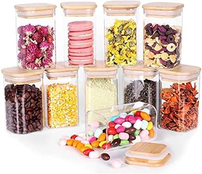 Candy  | Spice jar with Bamboo Cover - Image 2