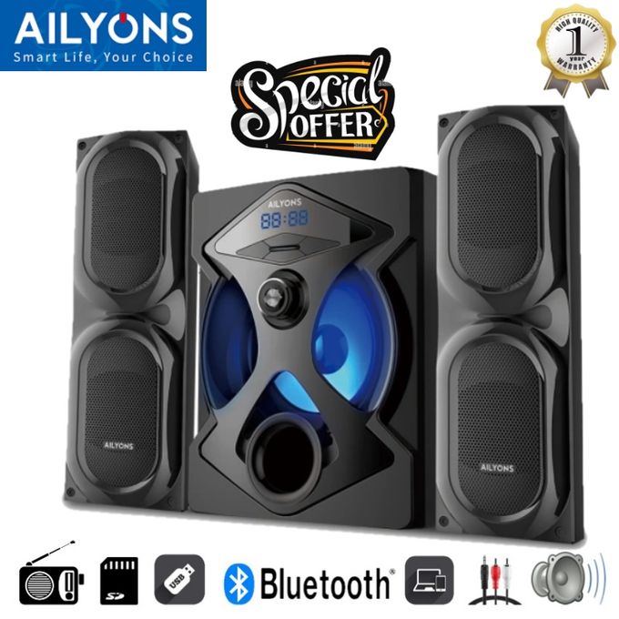 AILYONS 2.1CH ELP2501K Multimedia Speaker System BT|USB|FM|AUX