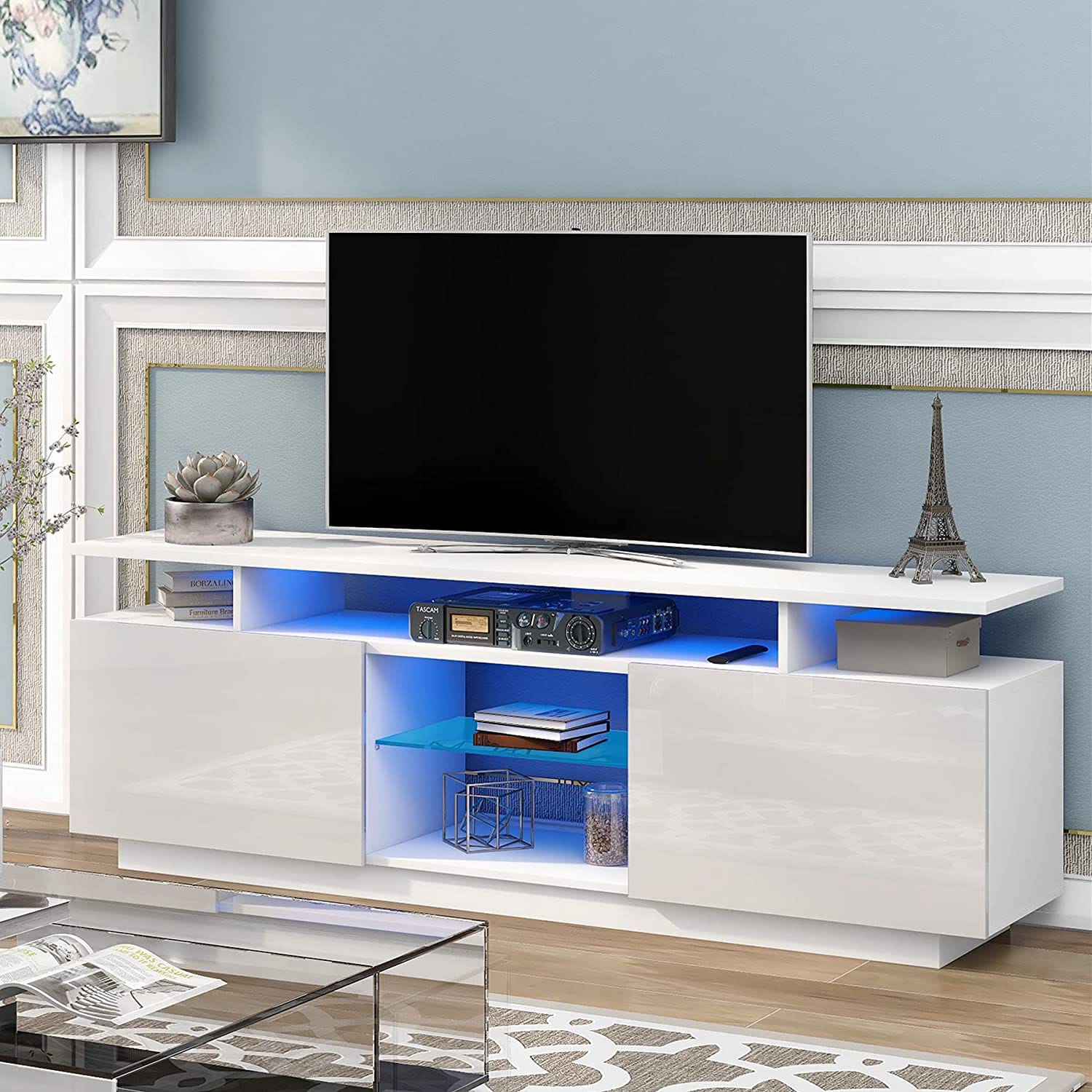 Oslo 5ft Modern TV Stand with light.