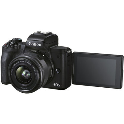 Canon EOS M50 Mark II Mirrorless Digital Camera with 15-45mm Lens (Black) - Image 3