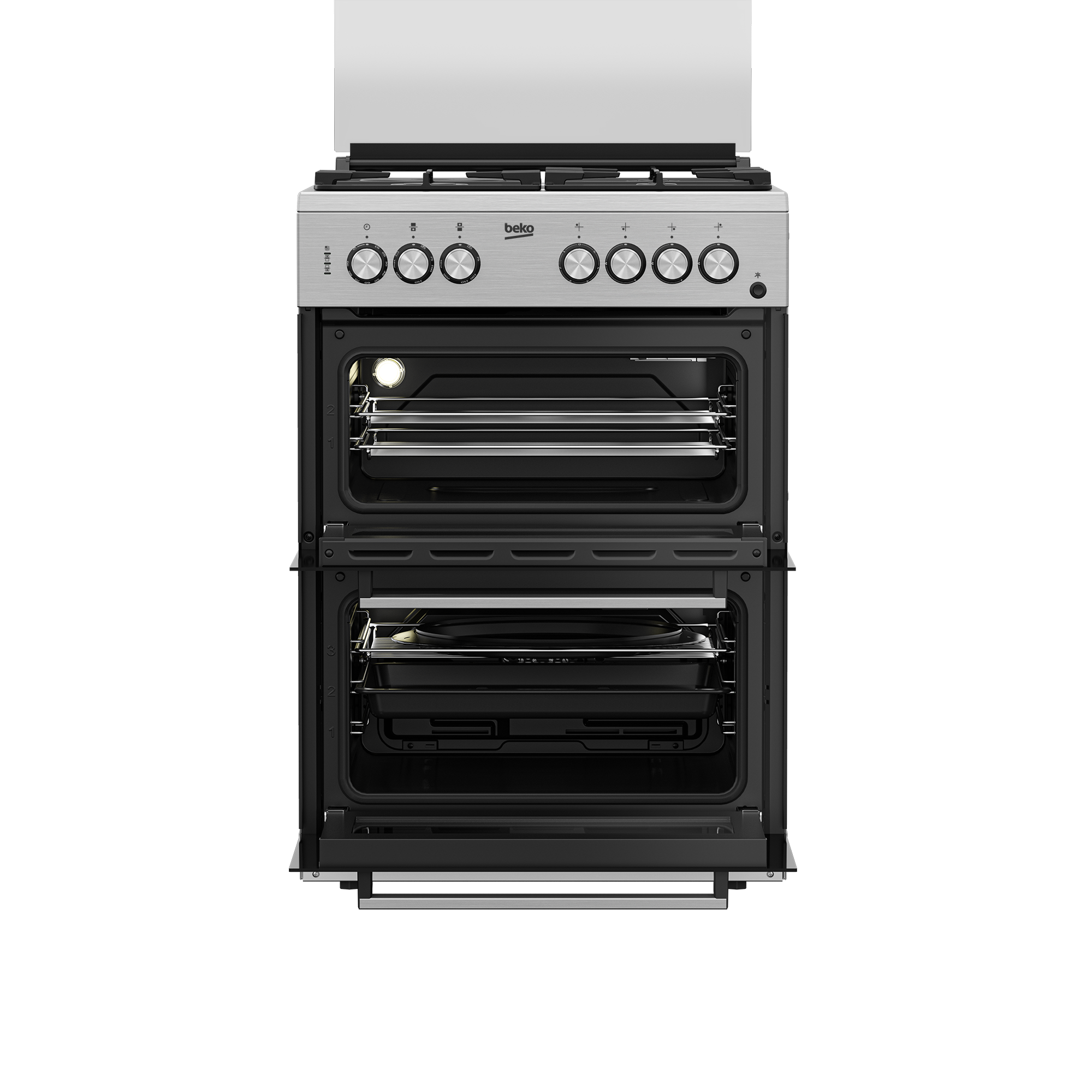 Beko FDF63110DXSL 3 Gas +1 Electric Cooker - Inox - Image 3