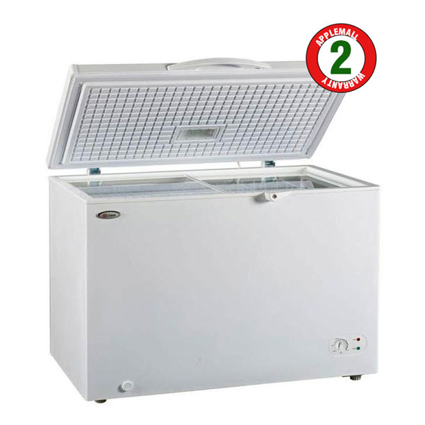 Mika MCF 250W|SF340W - Chest Freezer, 12.8Cu.Ft, Gross Capacity 340 Litres, Net Capacity 250 Litres - White