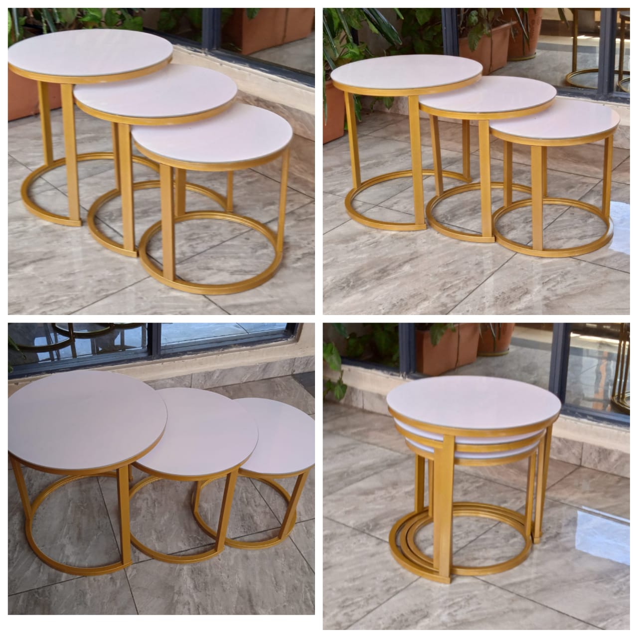 Glass Nesting Stools