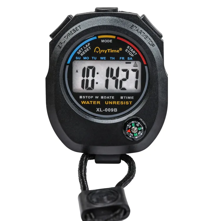 Handheld LCD Digital Timer Stop Watch Sports Odometer Waterproof Stopwatch - Image 4