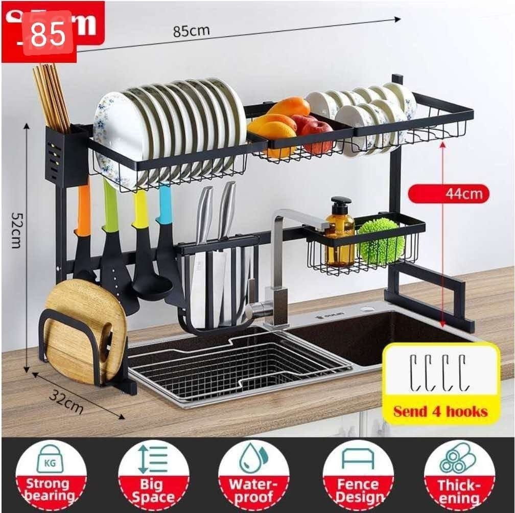 High quality heavy duty over the sink dish rack