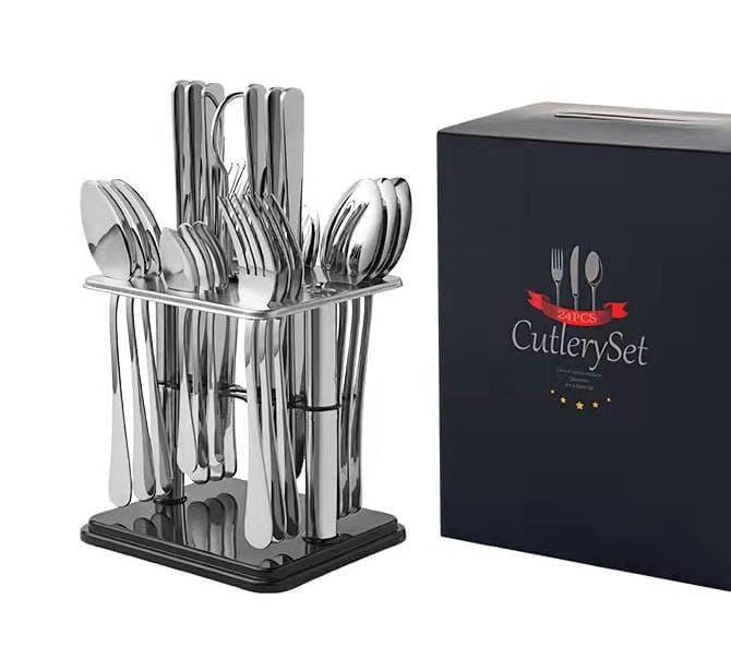 24pcs spoon sets Silver