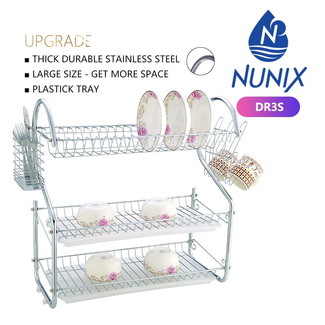 Stainless 3 tiers dishracks