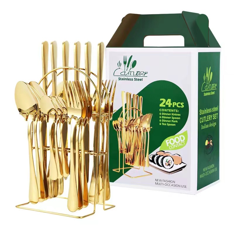 24PC Cutlery set (Gold COLOUR)