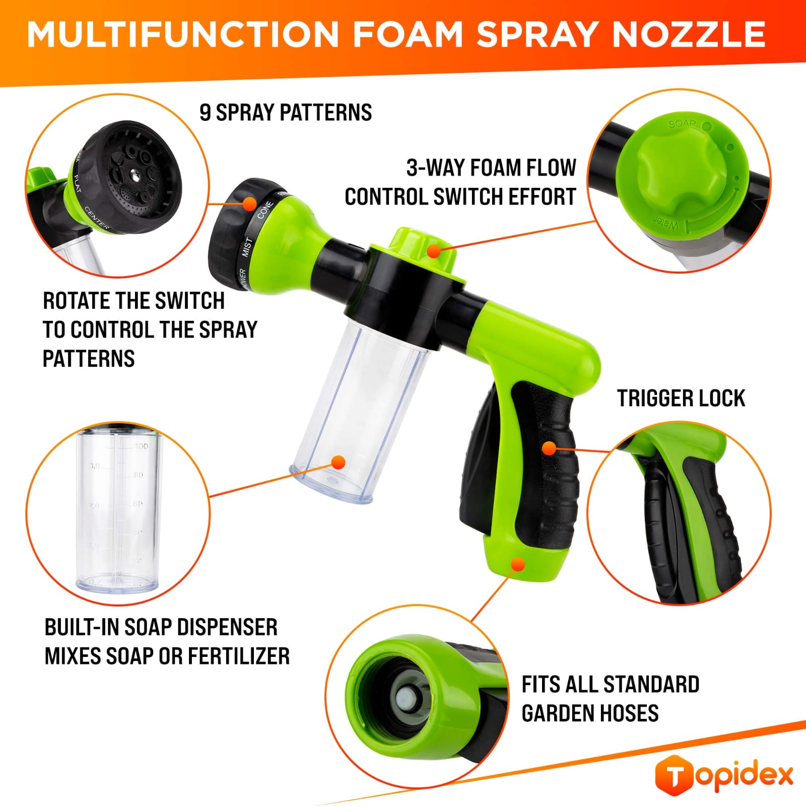 8 option high pressure magic Spray gun
