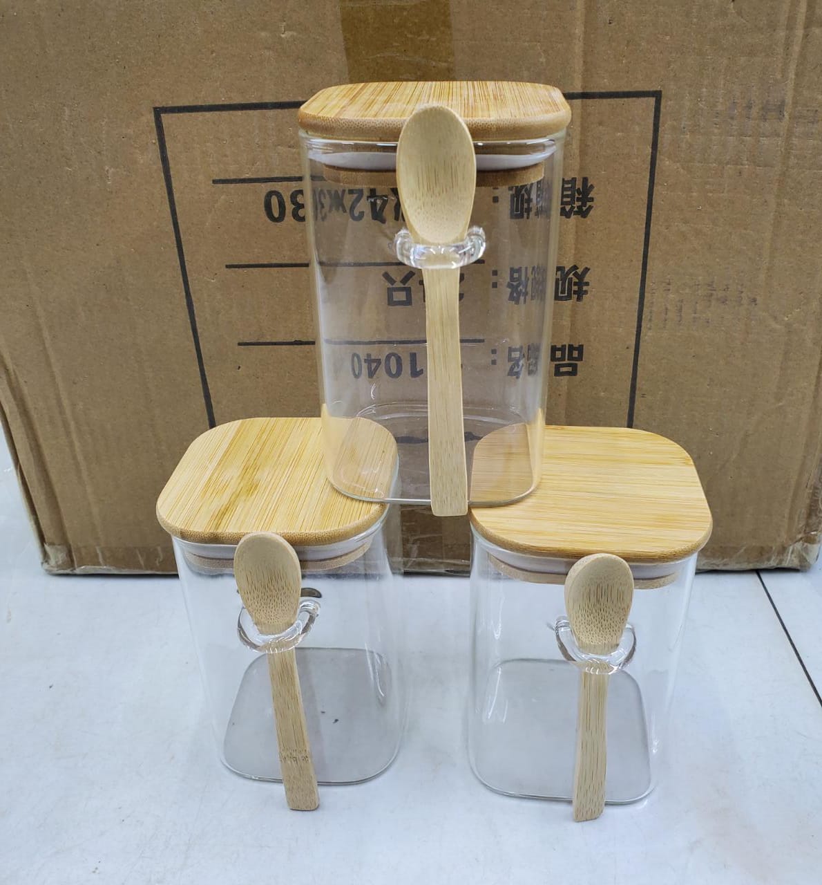 3pcs Glass Airtight Jar 500ml - Image 2