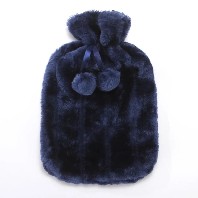 Hot water bottles with faux fleece cover - Image 4